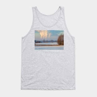 Air pollution, smoke from chimney, carbon dioxide and steam emission into atmosphere Tank Top